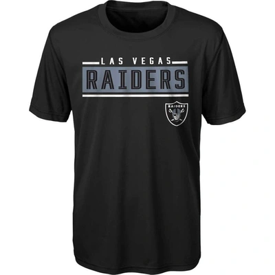 Shop Outerstuff Youth Black Las Vegas Raiders Amped Up T-shirt