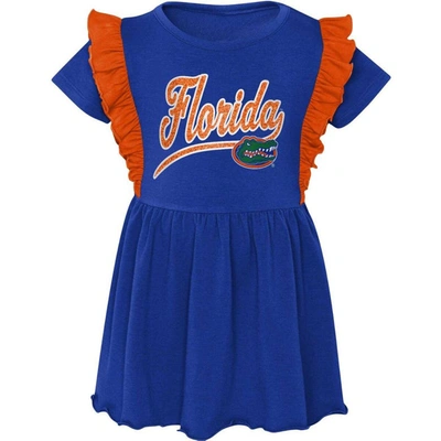 Shop Outerstuff Girls Toddler Royal Florida Gators Too Cute Tri-blend Dress