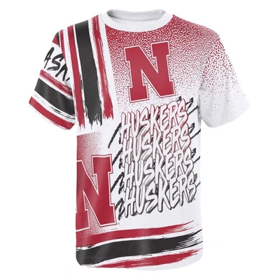 Shop Outerstuff Youth White Nebraska Huskers Gametime Multi-hit T-shirt