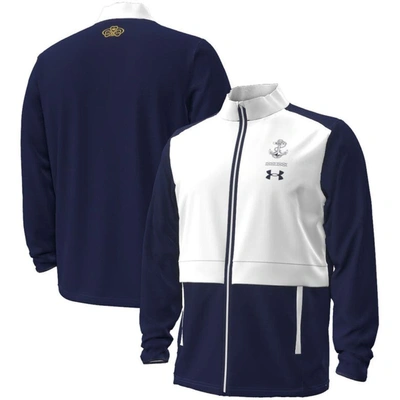 Shop Under Armour Navy Navy Midshipmen 2023 Aer Lingus College Football Classic Full-zip Jacket