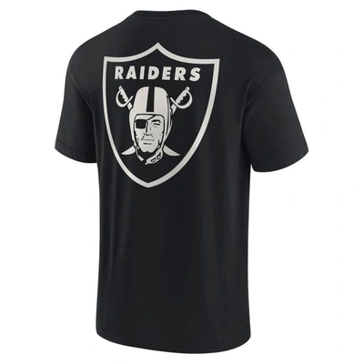 Shop Fanatics Signature Unisex  Black Las Vegas Raiders Elements Super Soft Short Sleeve T-shirt