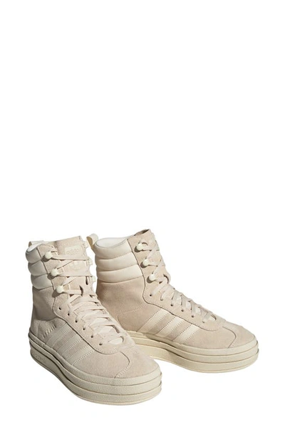 Adidas Originals Gazelle Bold High Top Sneakers In Wonder White | ModeSens