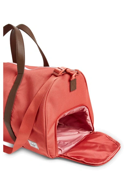 Shop Herschel Supply Co Novel Recycled Nylon Duffle Bag In Mineral Rose