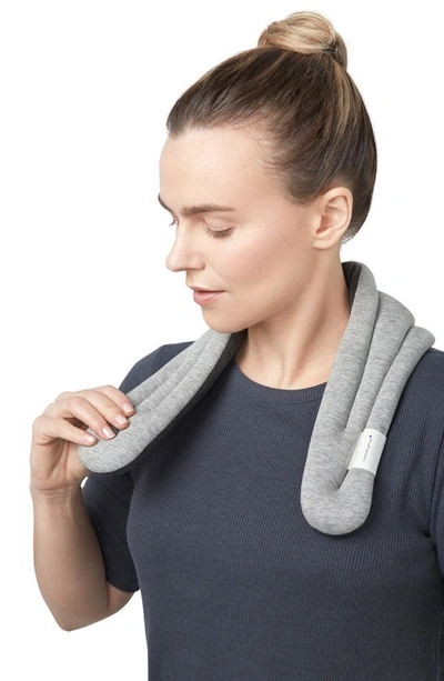 Shop Ostrichpillow Heated Neck Wrap In Midnight Grey