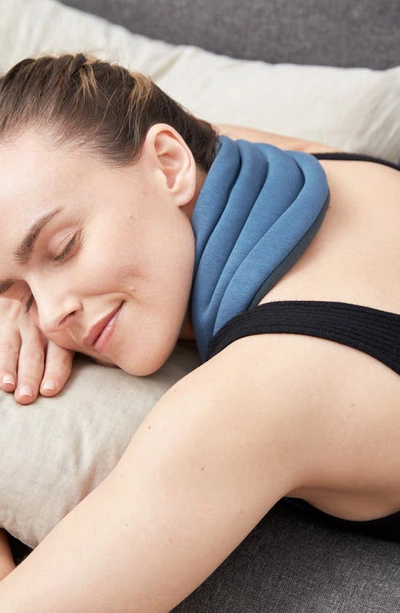 Ostrichpillow Heated Neck Wrap In Ocean Blue