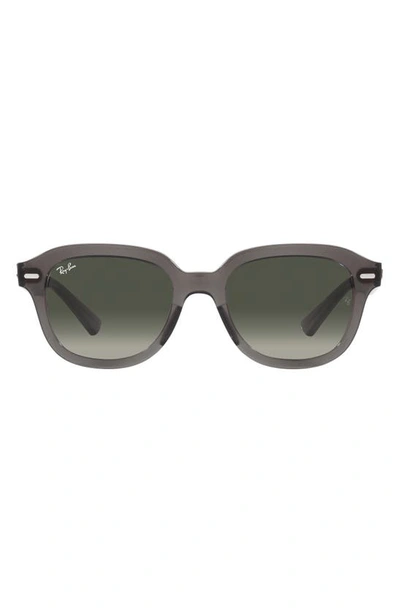Ray Ban Erik 53mm Gradient Square Sunglasses In Grad Grey