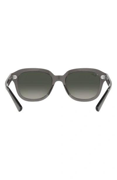 Ray Ban Erik 53mm Gradient Square Sunglasses In Grad Grey