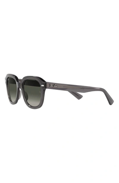 Ray Ban Erik 53mm Gradient Square Sunglasses In Grad Grey