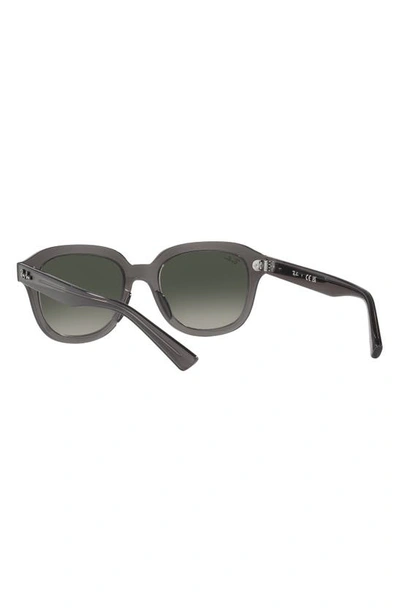 Ray Ban Erik 53mm Gradient Square Sunglasses In Grad Grey