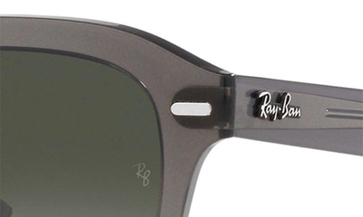 Ray Ban Erik 53mm Gradient Square Sunglasses In Grad Grey