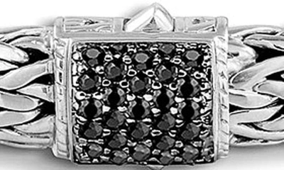 Shop John Hardy Classic Chain Lava Rope Bracelet In Silver/black