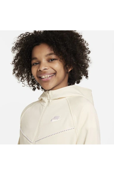 Shop Nike Kids' Sportswear Tracksuit In Coconut Milk/ White/ White