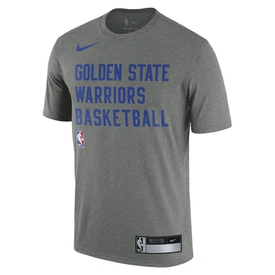 Shop Nike Heather Gray Golden State Warriors 2023/24 Sideline Legend Performance Practice T-shirt