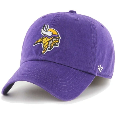 Shop 47 ' Purple Minnesota Vikings Franchise Logo Fitted Hat