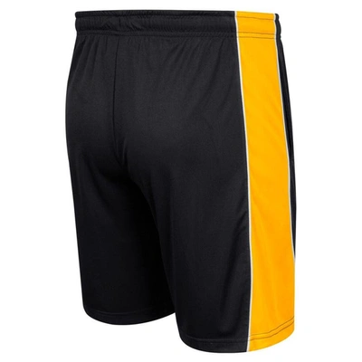 Shop Colosseum Black Appalachian State Mountaineers Panel Shorts