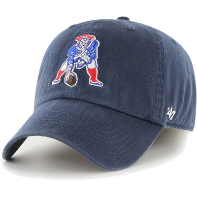 Shop 47 ' Navy New England Patriots Gridiron Classics Franchise Legacy Fitted Hat