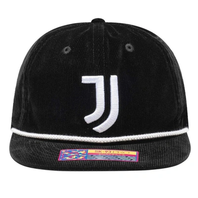 Shop Fan Ink Black Juventus Snow Beach Adjustable Hat