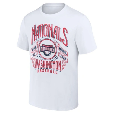 Shop Darius Rucker Collection By Fanatics White Washington Nationals Distressed Rock T-shirt