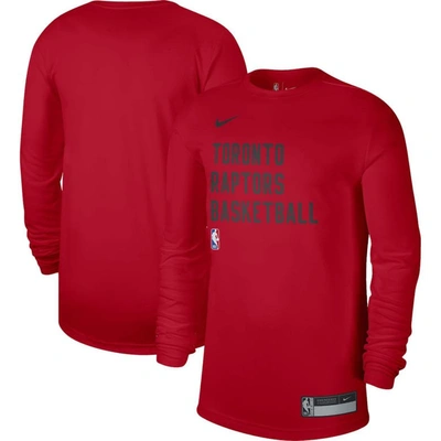 Shop Nike Unisex  Red Toronto Raptors 2023/24 Legend On-court Practice Long Sleeve T-shirt