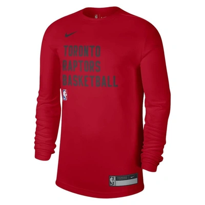 Shop Nike Unisex  Red Toronto Raptors 2023/24 Legend On-court Practice Long Sleeve T-shirt