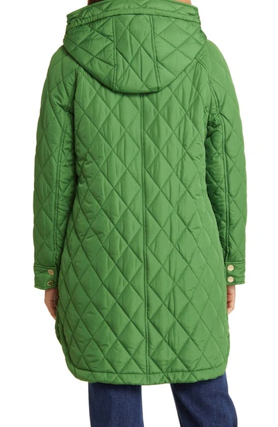 Shop Michael Kors Quilted Water Resistant 450 Fill Power Down Jacket In True Green