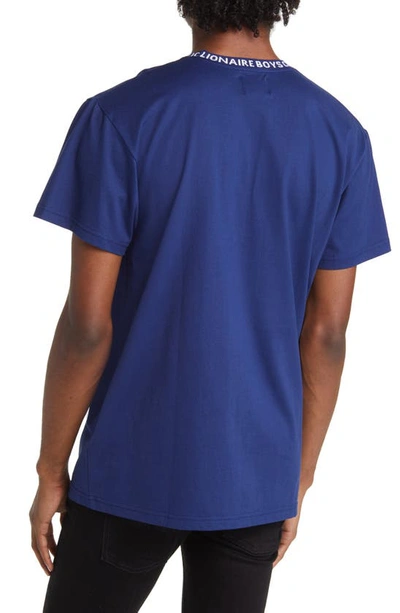 Shop Billionaire Boys Club Wrapped Logo T-shirt In Blue Depth