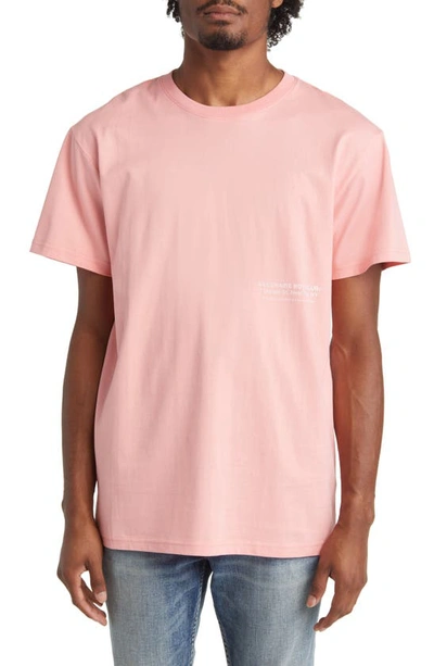 Shop Billionaire Boys Club Heart And Mind Graphic T-shirt In Strawberry