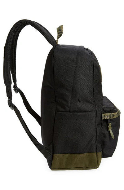 Shop Herschel Supply Co Heritage Backpack In Black/ Ivy Green