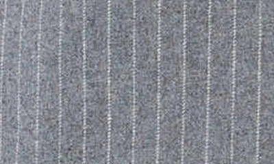 Sophie Rue Roen Pinstripe Double Breasted Wool Blend Blazer In H Grey Str