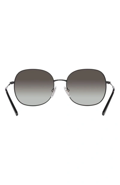 Shop Vogue 57mm Gradient Round Sunglasses In Black