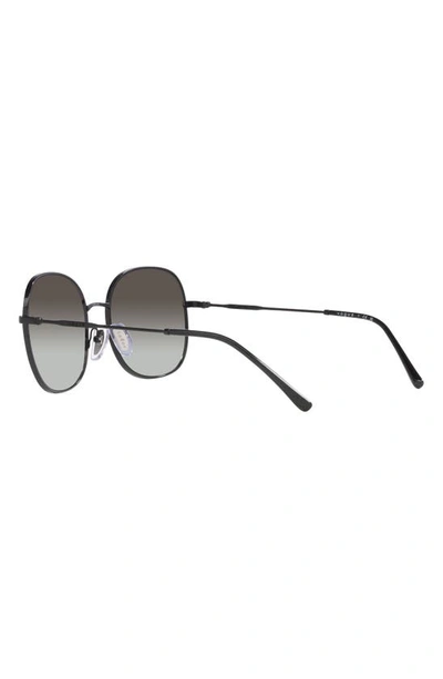 Shop Vogue 57mm Gradient Round Sunglasses In Black