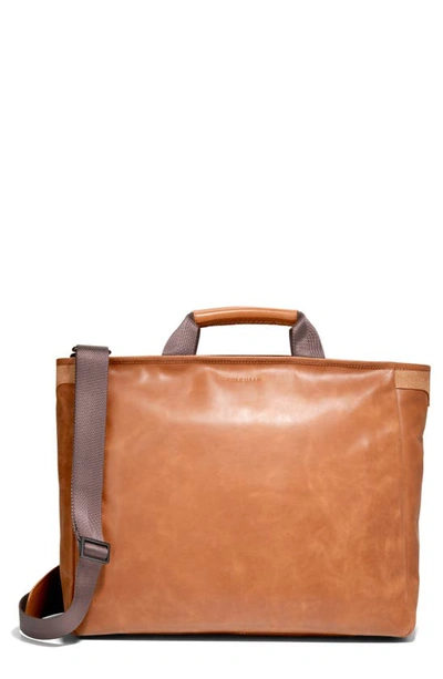 Shop Cole Haan American Classics Leather Tote In Pecan