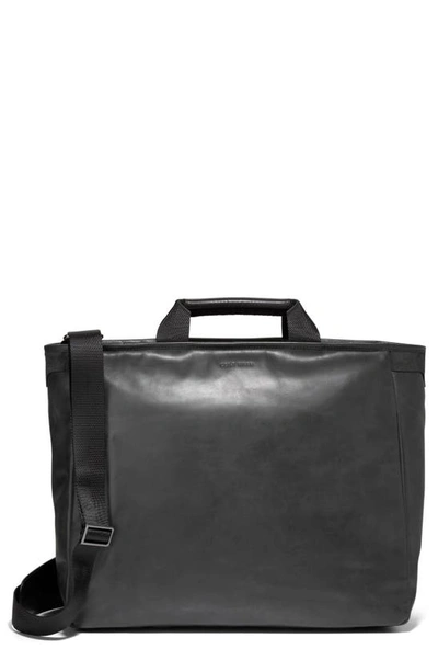 Shop Cole Haan American Classics Leather Tote In Black
