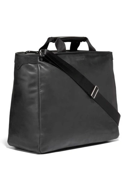Shop Cole Haan American Classics Leather Tote In Black