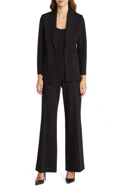 Anne Klein Open Front Knit Blazer In Anne Black