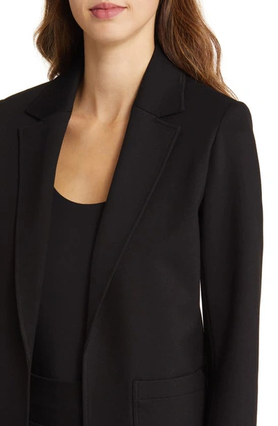 Anne Klein Open Front Knit Blazer In Anne Black