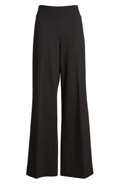 Anne Klein Pull-on Wide Leg Trousers In Anne Black