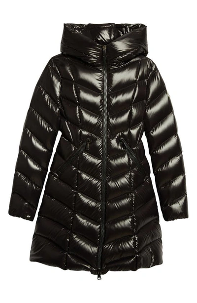 Shop Moncler Marus Hooded Down Puffer Jacket In Black
