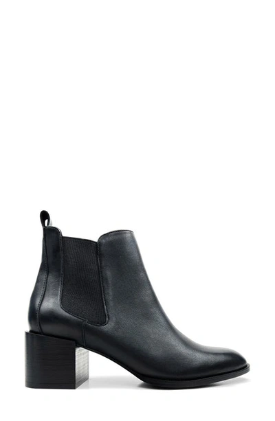 Shop Yosi Samra Melissa Pointed Toe Chelsea Boot In Black Leather