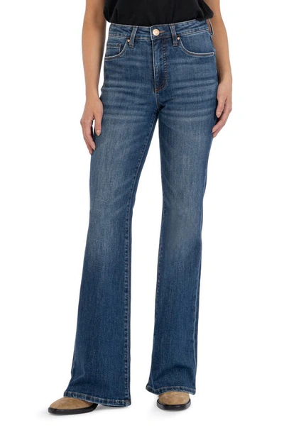 Shop Kut From The Kloth Ana Fab Ab High Waist Super Flare Jeans In Ennobled