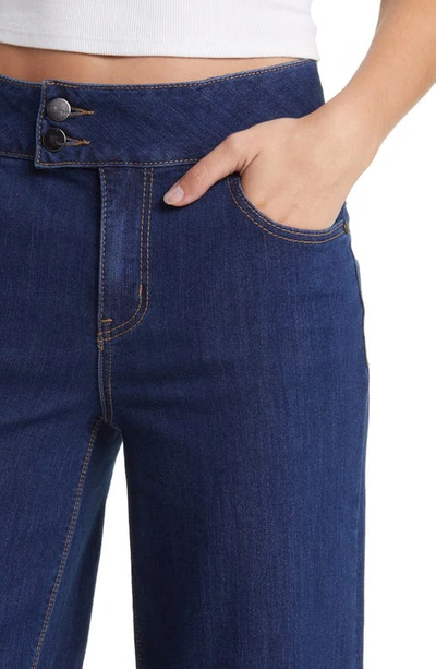 1822 Denim Two-button High Waist Wide Leg Jeans In Quinlin