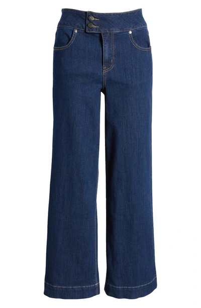Shop 1822 Denim Two-button High Waist Wide Leg Jeans In Quinlin