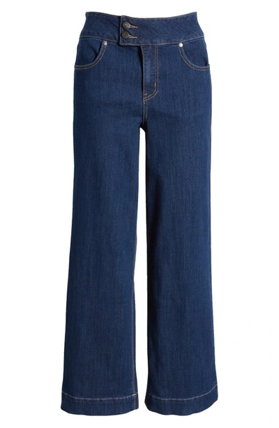 1822 Denim Two-button High Waist Wide Leg Jeans In Quinlin