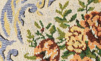 Edikted Floral Tapestry Strapless Corset Top In Cream