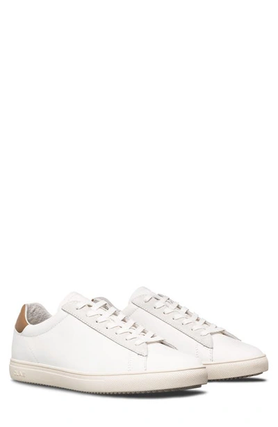 Shop Clae Bradley California Sneaker In White Leather Camel