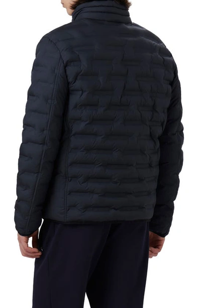 Shop Bugatchi Quilted Bomber Jacket In Navy