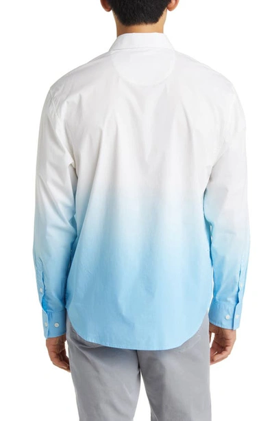 Shop Tommy Bahama Sarasota Stretch Islandzone® Ombré Button-up Shirt In Dew Drop