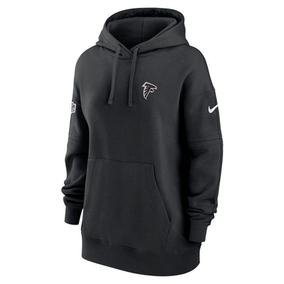 Shop Nike Black Atlanta Falcons 2023 Sideline Club Fleece Pullover Hoodie