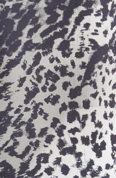 Shop John Varvatos Rodney Cat Print Satin Button-up Shirt In Black/ White