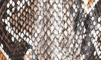 Shop Veronica Beard Fulham Faux Snakeskin Jacket In Khaki Multi